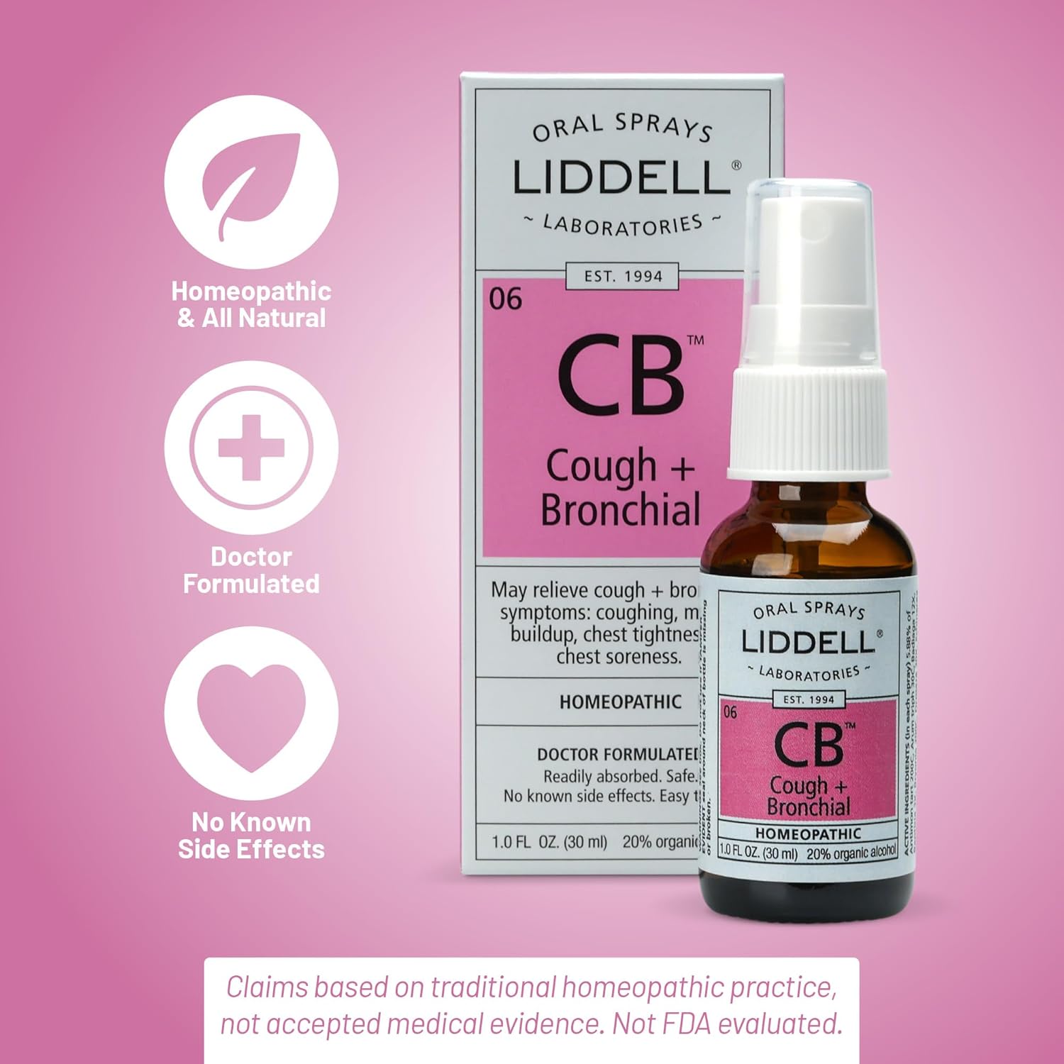 Buy Liddell Homeopathic Cough And Bronchial Spray, 1 Ounce On  Free Shipping On Qualified Orders