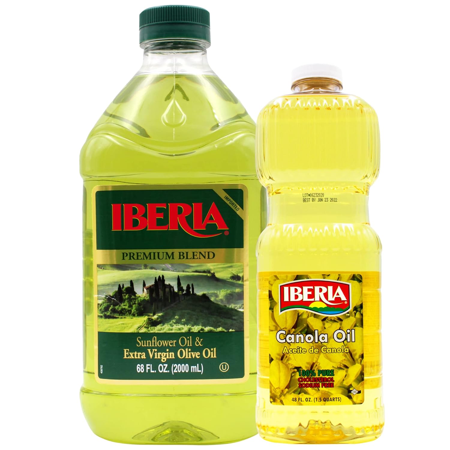 Iberia Sunflower and Extra Virgin Oil Blend, 2L + Iberia Canola Oil, 42 oz : Grocery & Gourmet Food