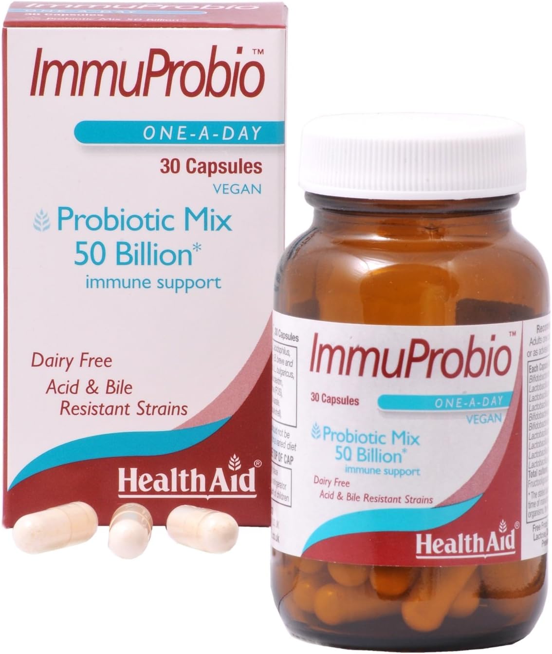 HealthAid ImmuProbio (50 Billion) - 30 Vegicaps : Amazon.co.uk: Health & Personal Care