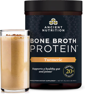 Ancient Nutrition Bone Broth Protein Powder, Butternut Squash, Grass-Fed Chicken And Beef Bone Broth Powder, 15G Protein Per Serving, Supports A Healthy Gut, 15 Servings