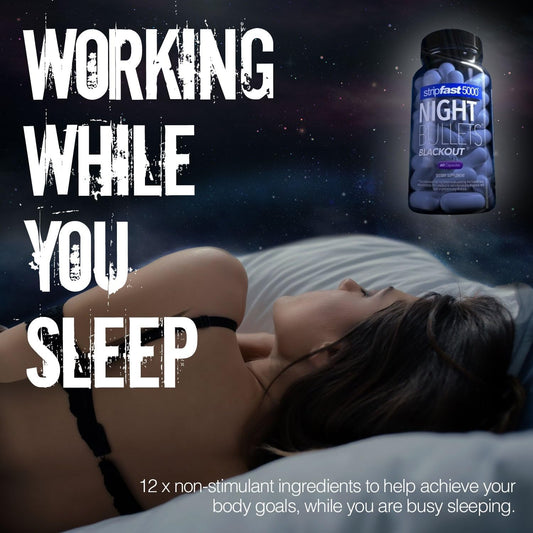 Stripfast5000 Night Bullet Capsules For Women And Men - 60 Count