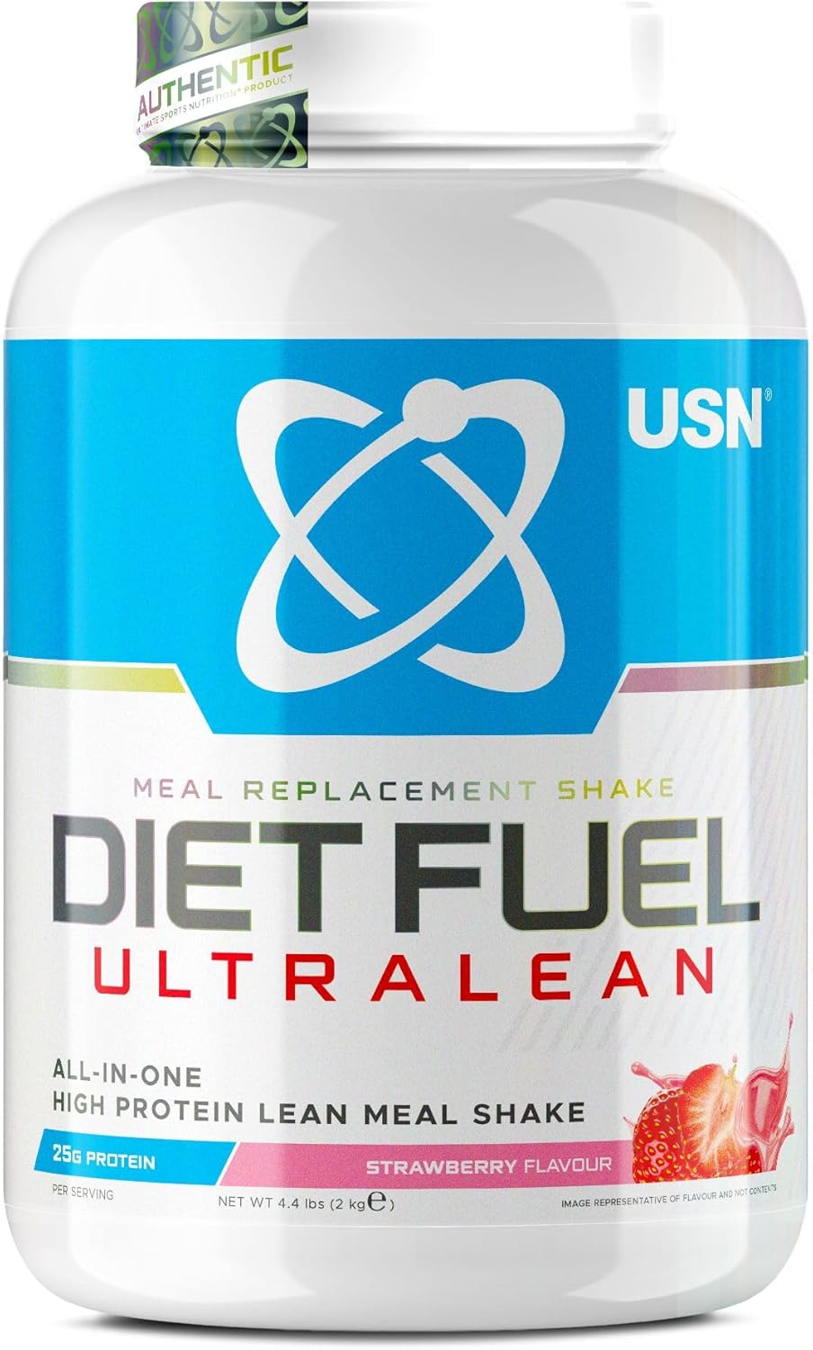 Usn Diet Fuel Ultralean Meal Replacement Shake Powder (Chocolate, 2Kg - 36 Servings/Meals) Tasty High Protein Shake To Feel Full For Longer, Weight Control Powder, Drink Mix With 25G Protein