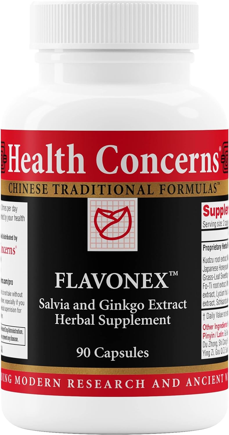 Health Concerns Flavonex - Natural Blood Circulation & Brain Health Supplements - 90 Capsules