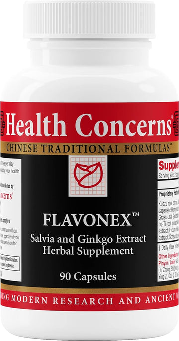 Health Concerns Flavonex - Natural Blood Circulation & Brain Health Supplements - 90 Capsules