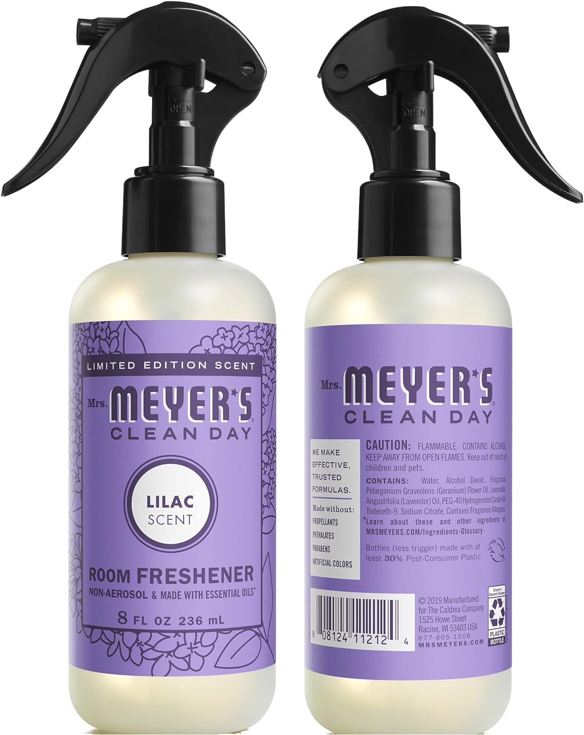 Mrs. Meyer's Clean Day Room Freshener, Lilac (8 Fl Oz (Pack of 3)) : Health & Household