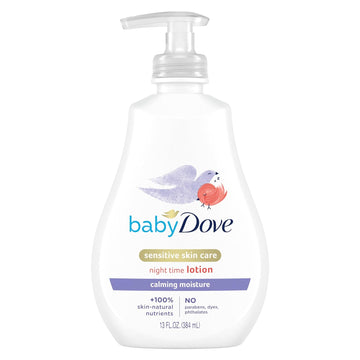 Baby Dove Sensitive Skin Care Baby Lotion For a Soothing Scented Lotion Calming Moisture Hypoallergenic and Dermatologist-Tested 13 oz