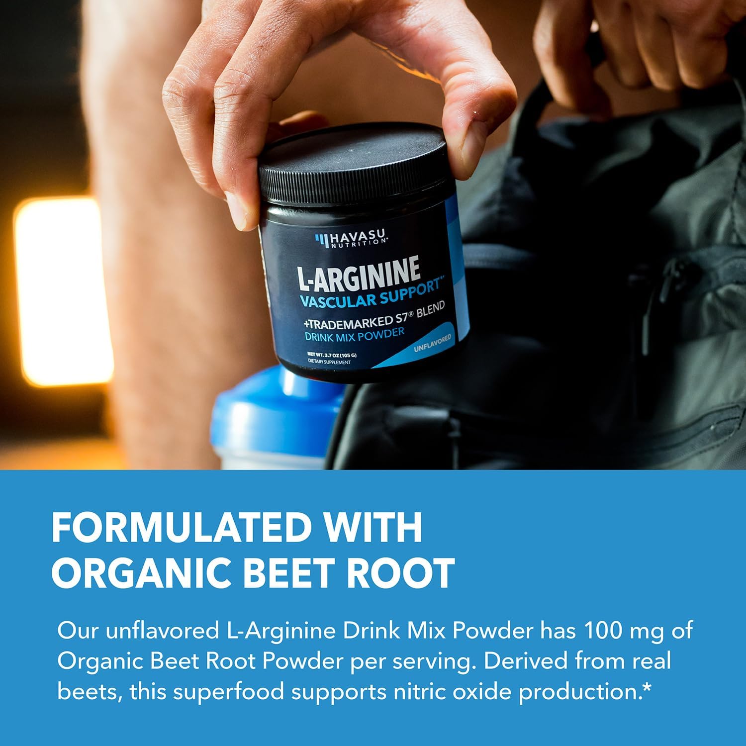 L Arginine Powder Nitric Oxide Supplement for Men and Women - Pre Workout and Post Workout Support with L-Arginine L Citrulline and Organic Beet Root Powder - Endurance and Performance - Unflavored : Health & Household