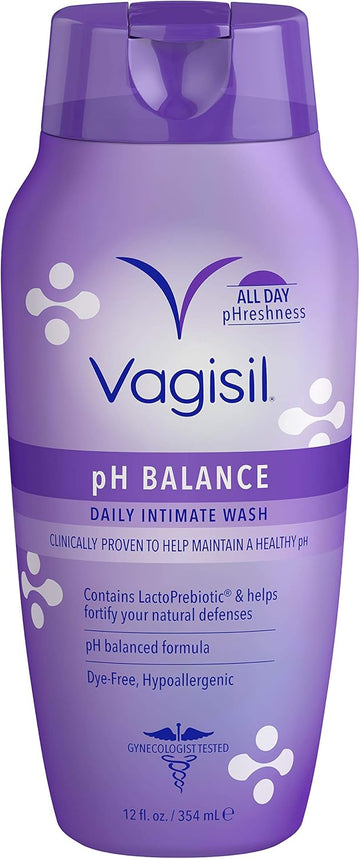 Vagisil Feminine Wash For Intimate Area Hygiene, Ph Balance, Gynecologist Tested, Hypoallergenic, 12 Oz, (Pack Of 1)