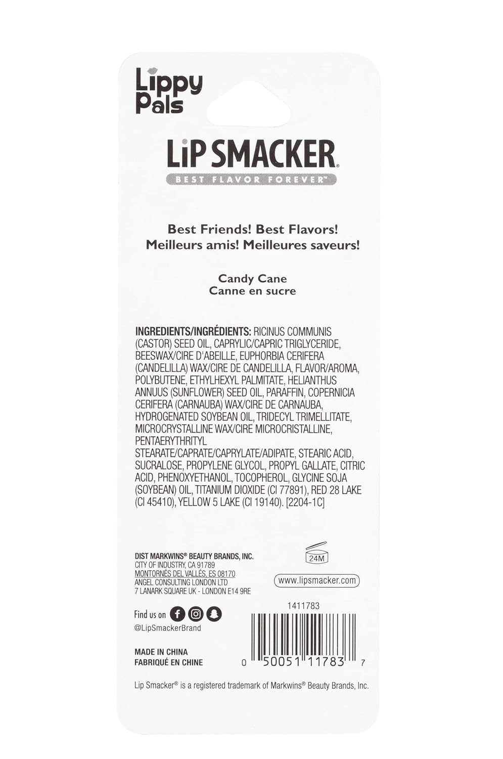 Lip Smacker Holiday Christmas Kids Lip Balm Lippy Pal Lip Balm Reindeer, Stocking Stuffer : Beauty & Personal Care