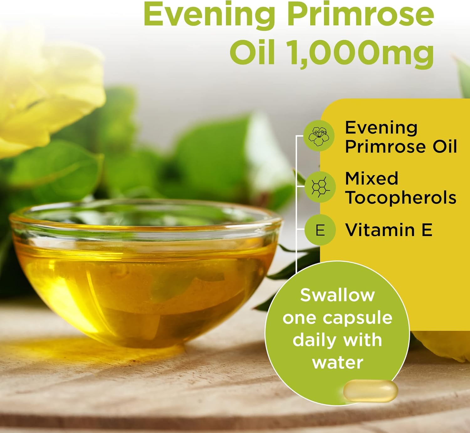 Healthspan Evening Primrose Oil | Support Women's Health | Helps Maintain Hormonal Balance | Rich Source of Omega 6 Fatty Acids | Added Vitamin E | Vegan (90 Capsules, 1,000mg) : Amazon.co.uk: Health & Personal Care