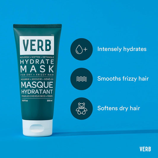 Verb® Hydrate Mask Intense Hydration To Nourish Dry And Frizzy Hair, 6.8 Oz