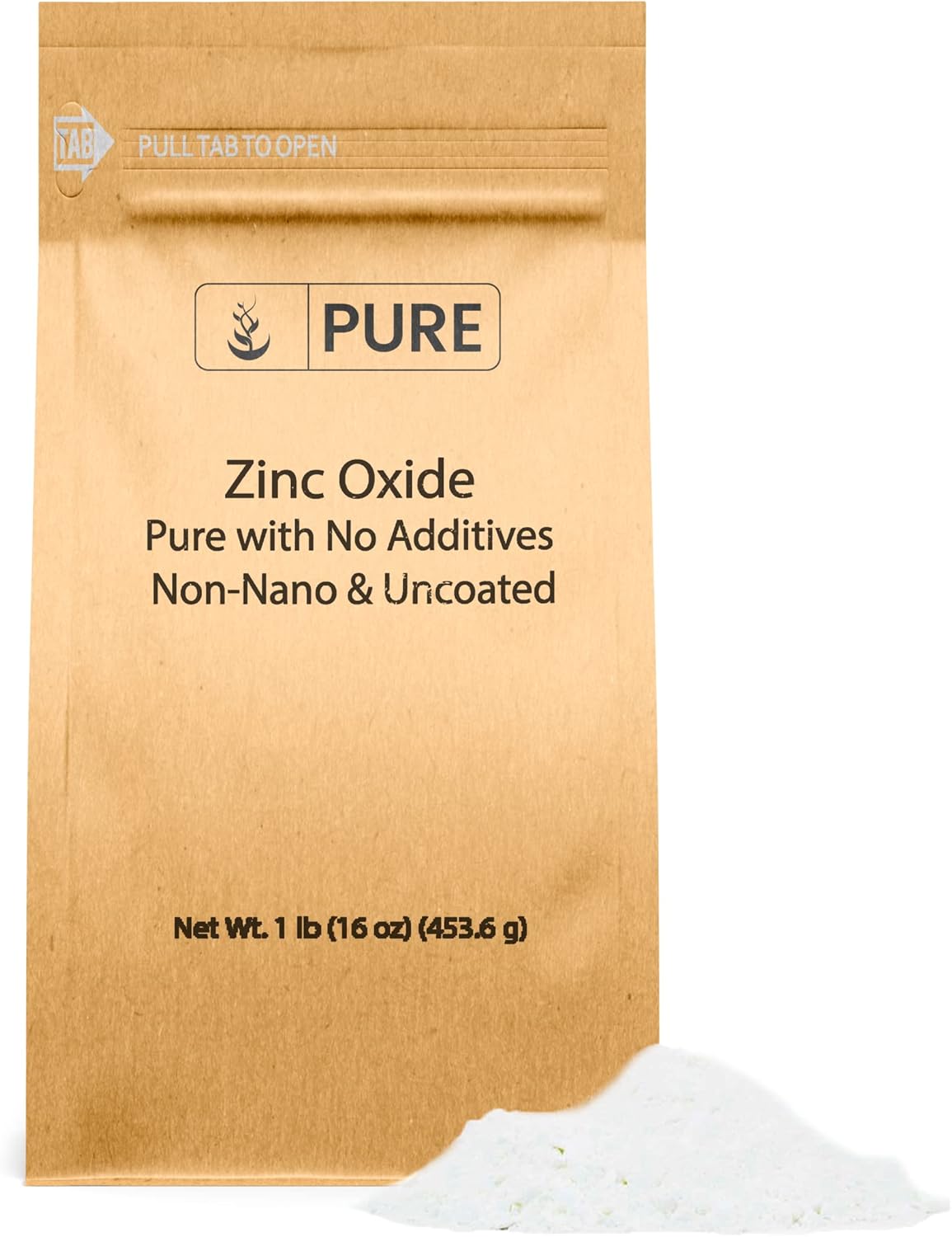 Pure Original Ingredients Zinc Oxide, Eco-Friendly Packaging, Non-Nano