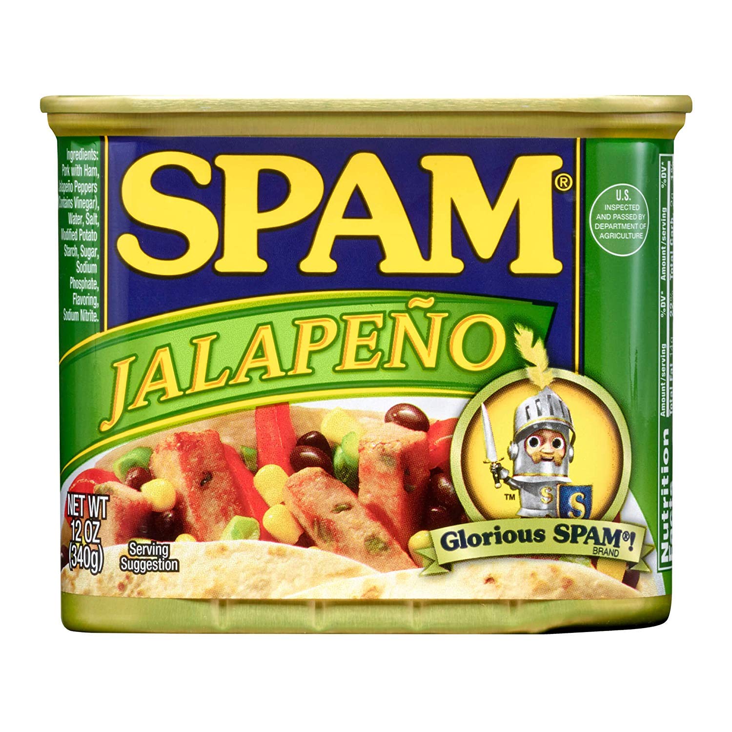 Spam Jalapeño, 12 Ounce Can (Pack of 12)