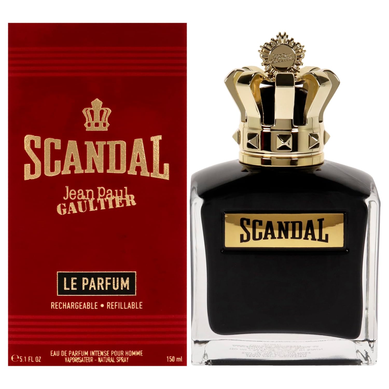 Jean Paul Gaultier Scandal Le Parfum Edp Intense Spray (Refillable) Men 5.1 Oz : Beauty & Personal Care
