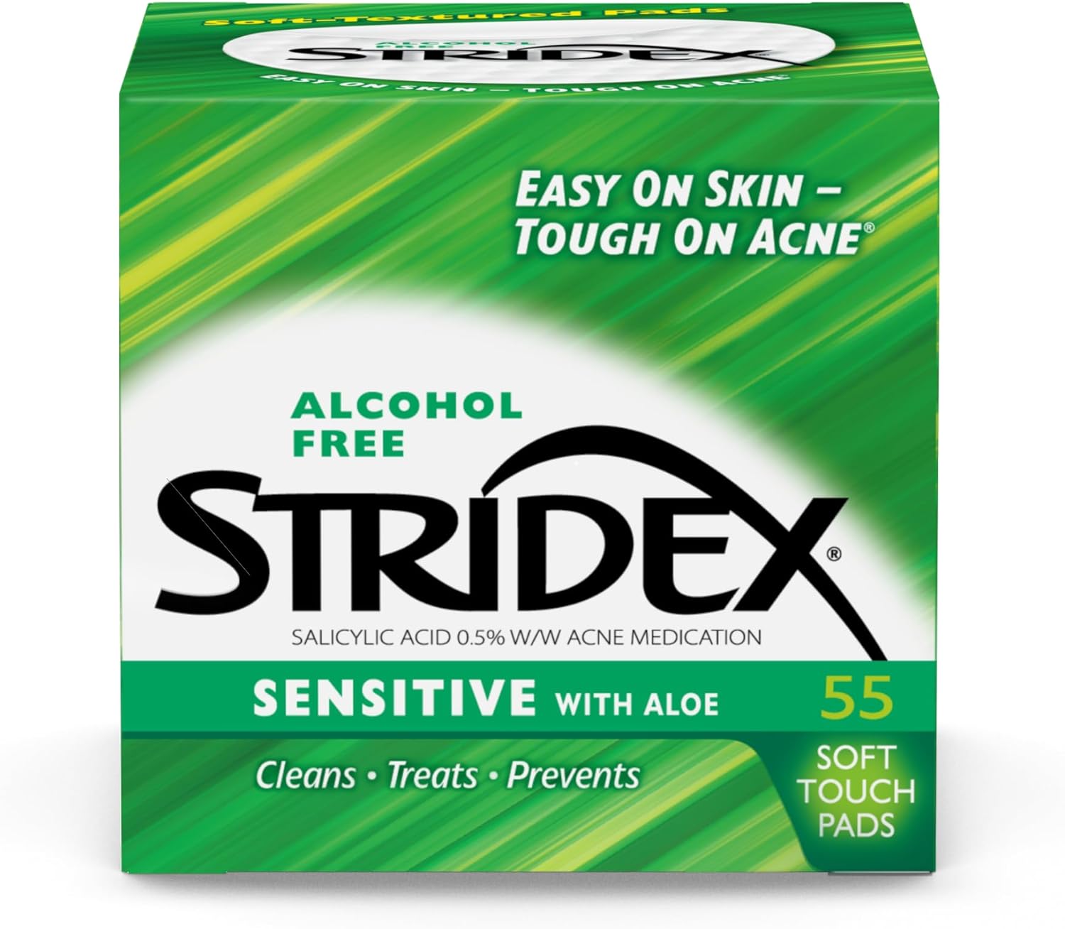 Stridex Medicated Pads, Sensitive, 55 Count