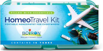 Boiron Homeotravel Travel First Aid Kit With Homeopathic Medicines - Filled Case (16 Tubes)