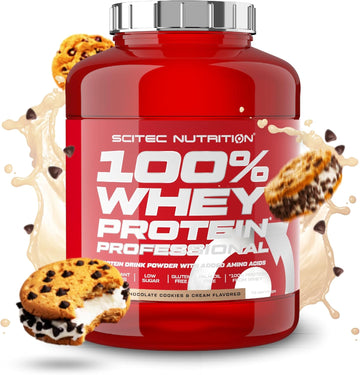 Scitec Nutrition 100% Whey Protein Professional – Enhanced With Extra Amino Acids & Digestive Enzymes – Gluten-Free – Palm Oil Free, 500 G, Vanilla-Very Berry