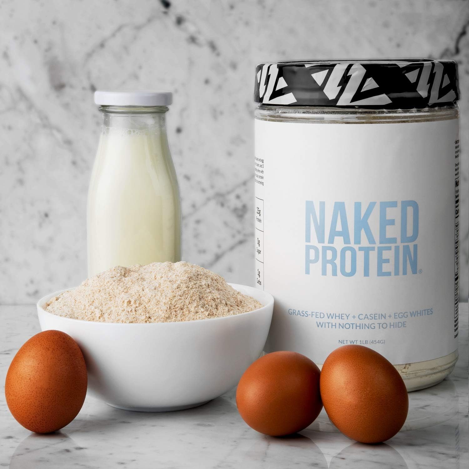 NAKED Protein Powder Blend - Egg, Whey and Casein Protein Blend : Health & Household