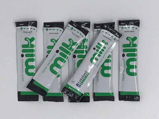 Lakeland Dairies UHT Semi Skimmed Milk Sticks - 10ml (600) : Amazon.co.uk: Grocery