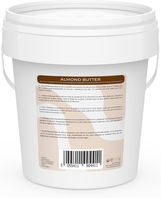 Mystic Moments | Almond Blended Butter 1Kg - Natural Cosmetic Butters Vegan GMO Free