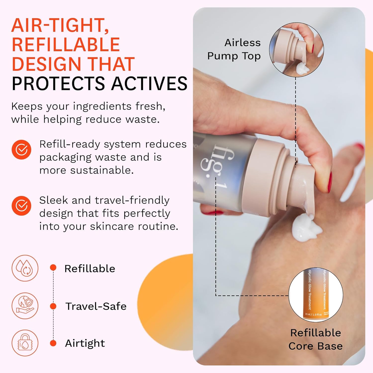 Fig.1 Glycolic Glow Treatment – 4% Glycolic Acid Face Exfoliant, Exfoliating & Illuminating Emulsion, Chemical Peel For Radiant Skin, Hydrating Pha & Squalane, Vegan, 30 Ml : Beauty & Personal Care