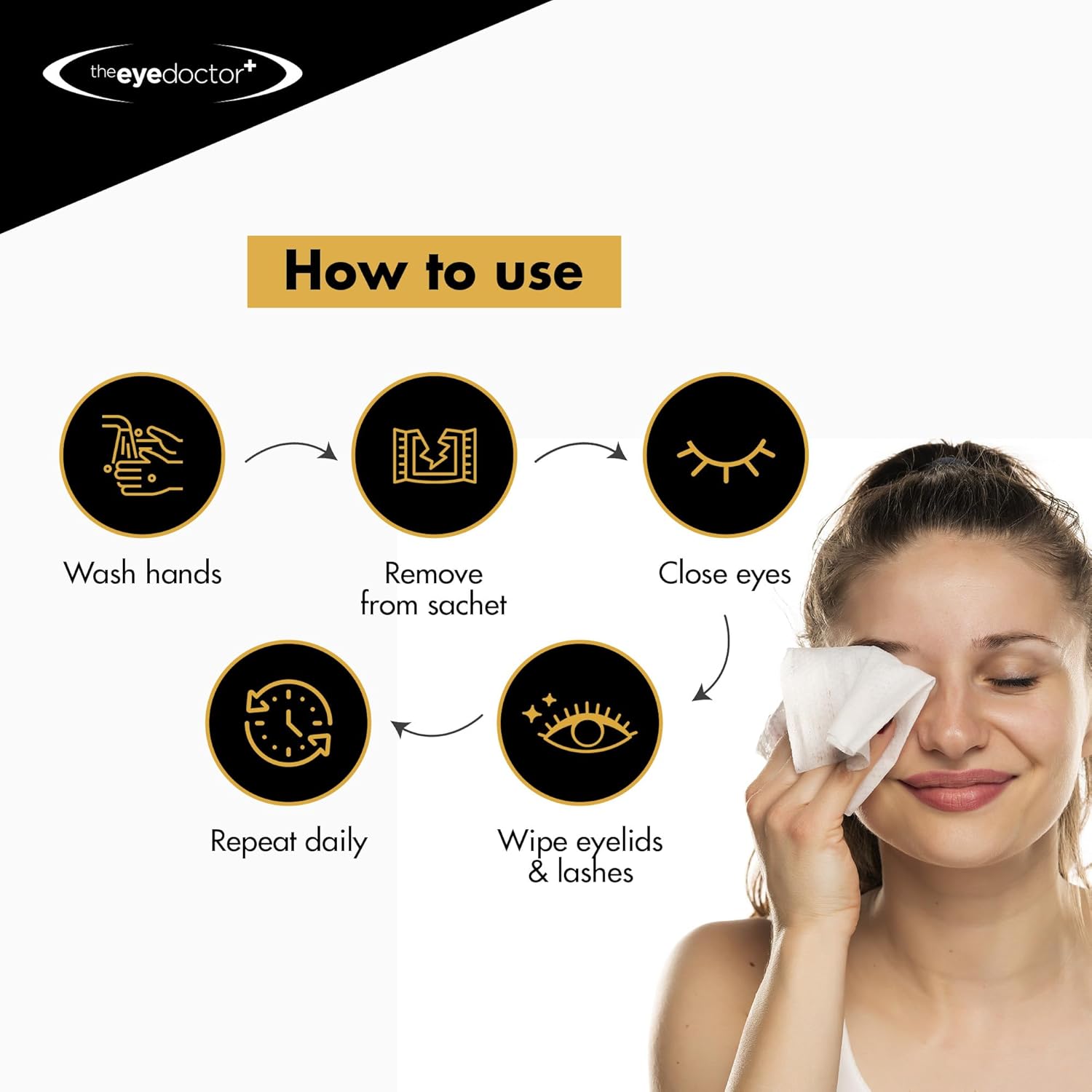The Eye Doctor Eyelid Wipes - Suitable for use with Blepharitis, Dry Eyes, Sensitive Eyes & MGD - 20 x Biodegradable Eyelid Cleaning Wipes - Detergent and Preservative Free : Amazon.co.uk: Beauty