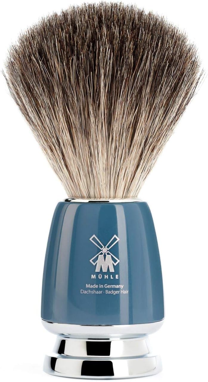 Mühle Pure Badger Shaving Brush (Petrol Blue) : Beauty & Personal Care