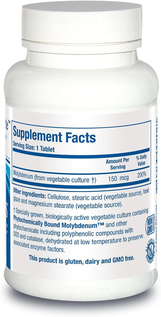 Biotics Research Mozyme Forte Molybdenum 150 Mcg, Liver Support, Detoxification, Essential Trace Element, Healthy Metabolism, Antioxidant Support 100 Tablets