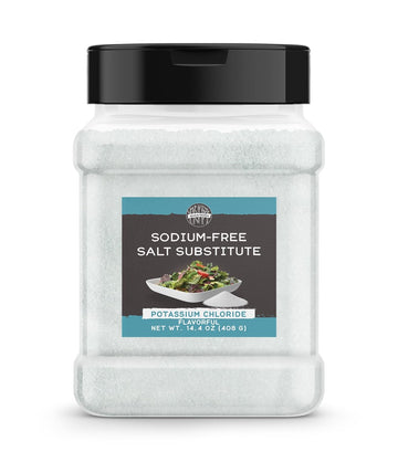 Birch & Meadow Sodium-Free Salt Substitute, 14.4 Oz, Potassium Chloride, Salty Taste