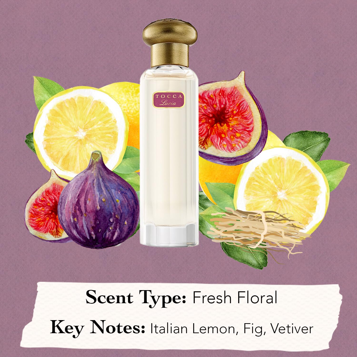 Tocca Lucia Women'S Perfume, 0.68 Oz. (20 Ml) - Fresh Floral Fragrance Featuring Italian Lemon, Fig And Vetiver : Beauty & Personal Care
