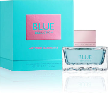 Banderas Perfumes - Blue Seduction Woman - Eau De Toilette For Women - Long Lasting - Fresh, Casual And Femenine Fragance - Floral Aquatic Notes - Ideal For Day Wear - 50 Ml