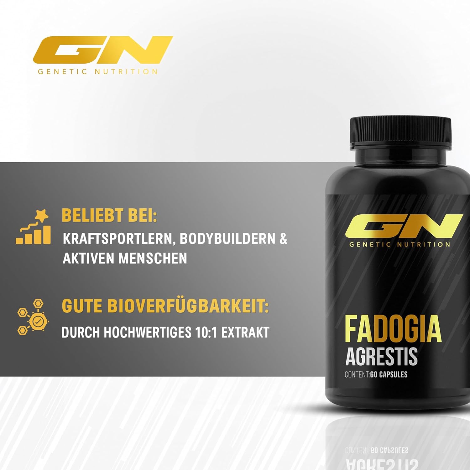 Gn Laboratories Fadogia Agrestis (60 Capsules) - Traditional Healing Power In Each Capsule - 500 Mg Pure Extract Per Capsule - Made In Germany