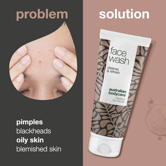 Australian Bodycare Face Wash 100Ml - Facial Wash Cleanser For Oily Skin With Tea Tree Oil | Spot Face Wash, Oily Skin Cleanser & Deep Cleansing Face Wash For Acne Prone Skin | Face Wash Women & Men