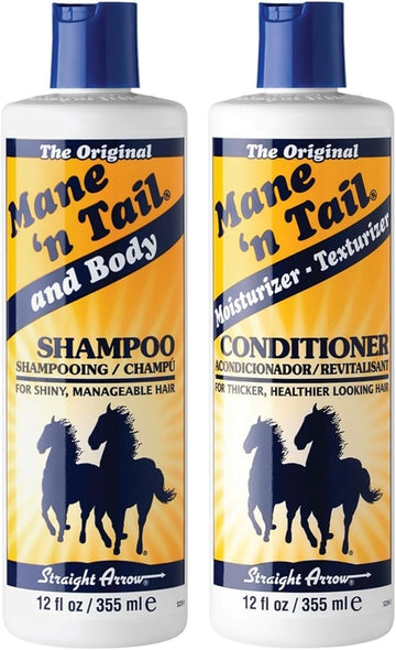 Mane 'N Tail Original Formula Shampoo And Conditioner Twin Pack, For Healthier Looking Hair, 355 Ml (Pack Of 1)