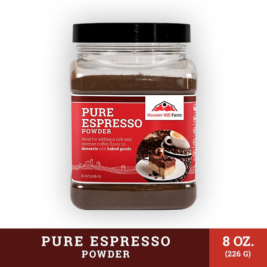 Hoosier Hill Farm Pure Espresso Powder, 8oz (Pack of 1)