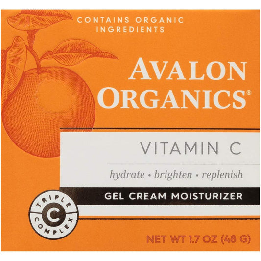 Avalon Organics Gel Cream Moisturizer With Vitamin C, 1.7 Oz