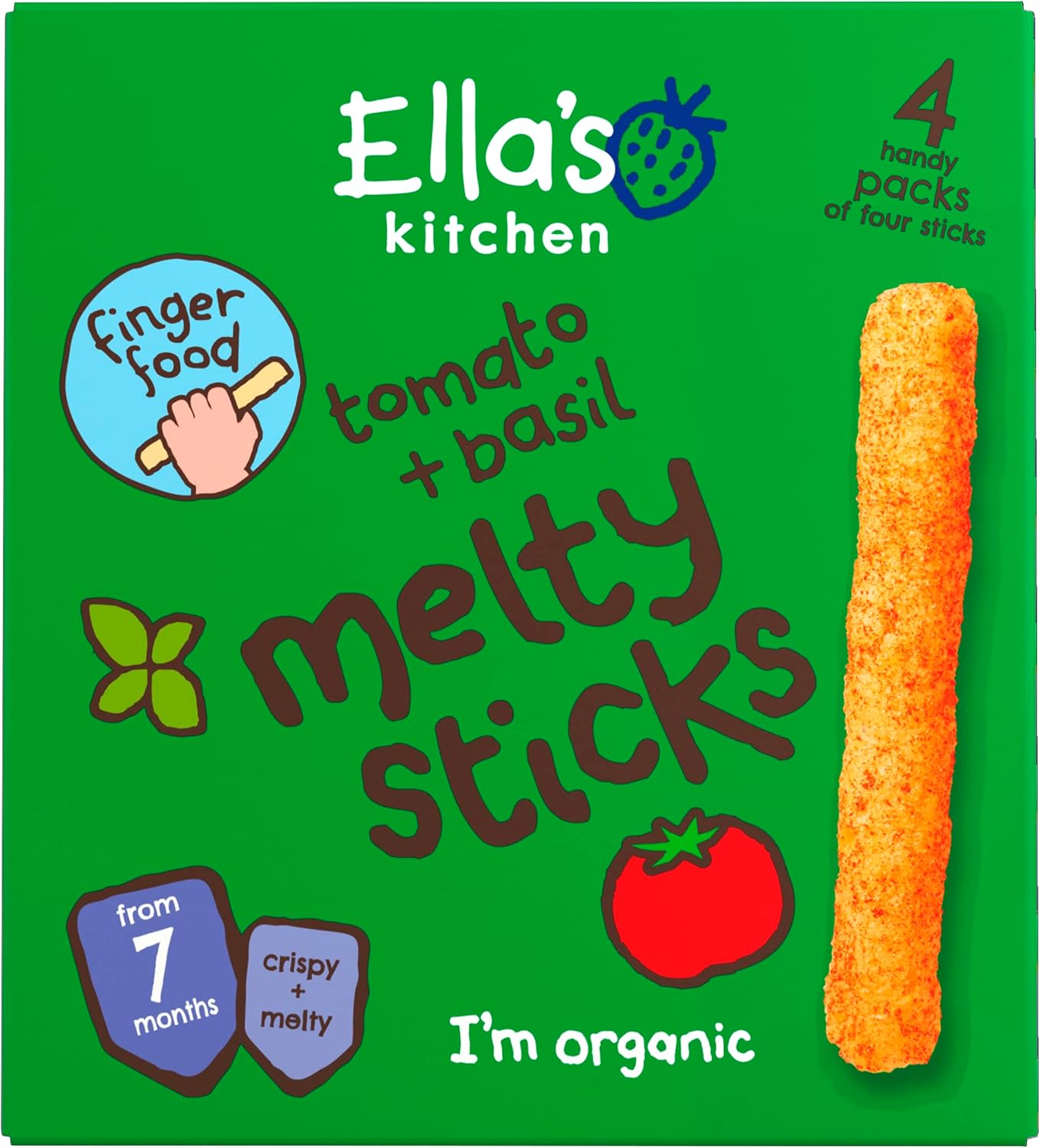 Ella'S Kitchen Tomato + Basil Melty Sticks