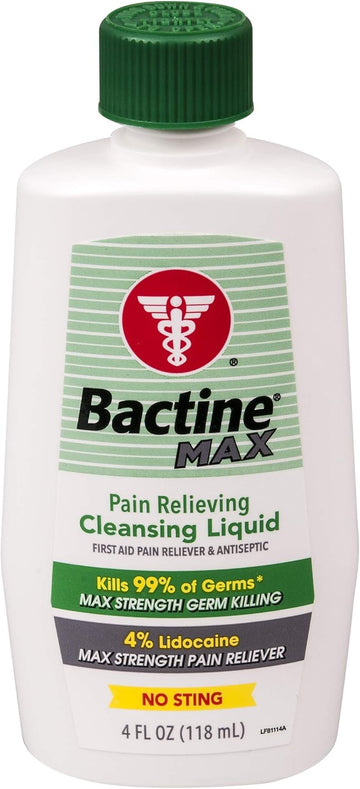 Bactine Max 4 Oz. Pain Relieving Cleansing Liquid