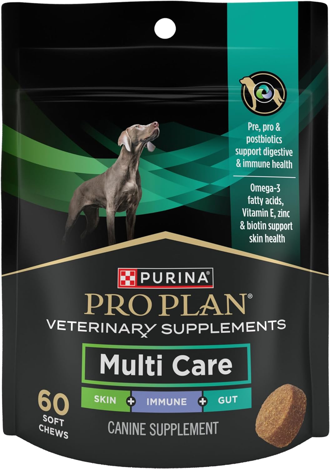 Purina Pro Plan Veterinary Supplements Multi Care Dog Supplements - (Pack Of 1) 60 Ct. Pouch