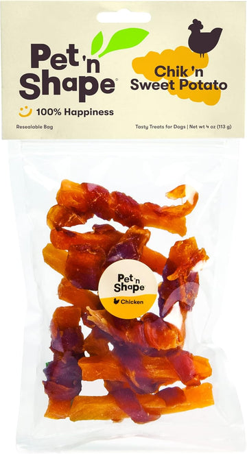 Pet 'N Shape Chik 'N Sweet Potato - All Natural Dog Treats, Chicken, 4 Oz, 11204
