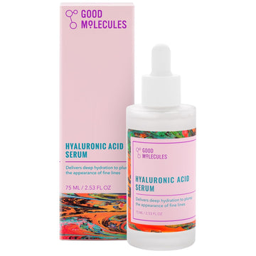 Good Molecules Hyaluronic Acid Serum - Hydration For Dry Skin To Moisturize, Plump, And Firm - 1% Ha, Anti-Aging Water-Based Skincare For Face