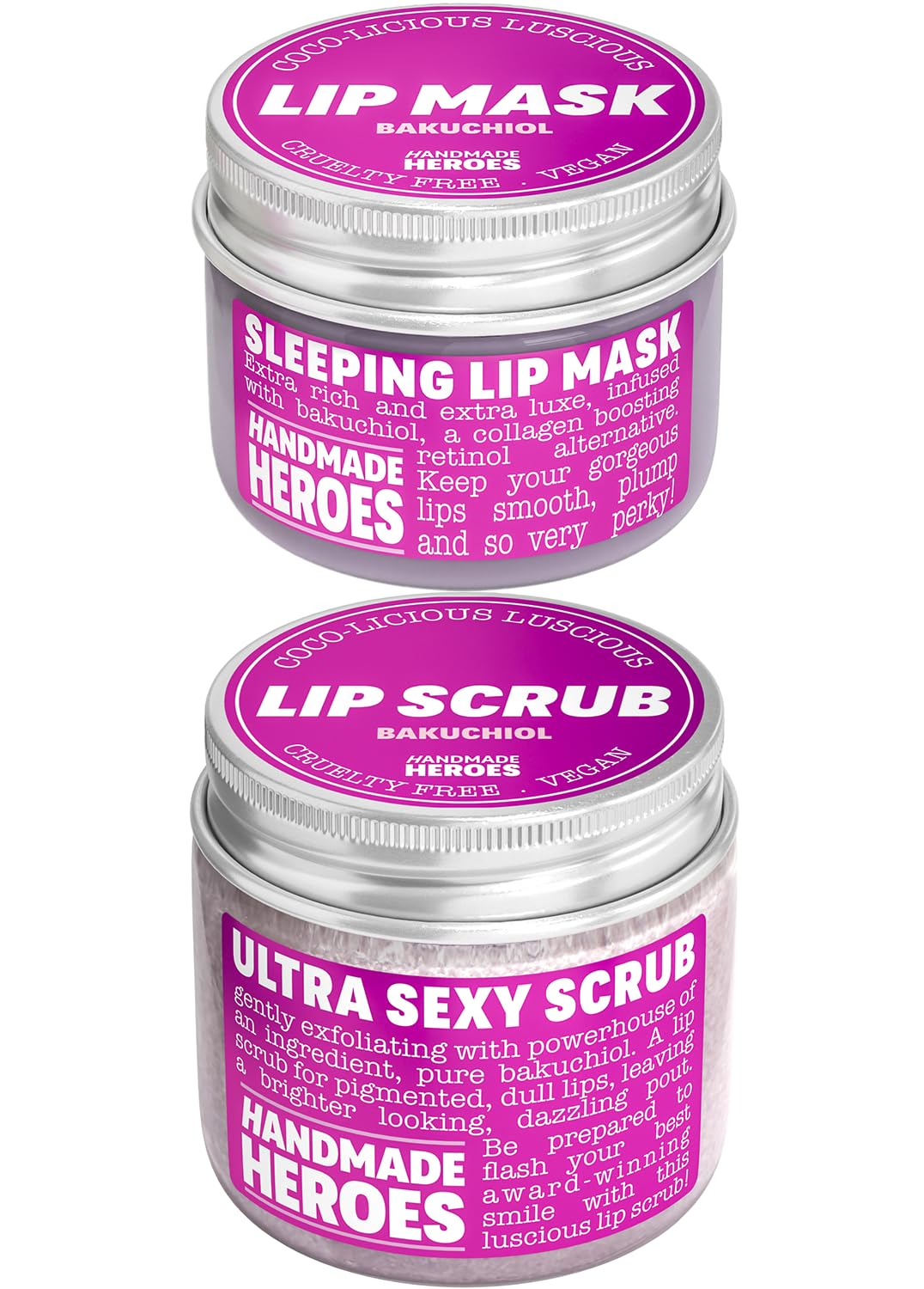 Save 10% Bakuchiol Lip Bundle - Bakuchiol Lip Scrub and Lip Mask