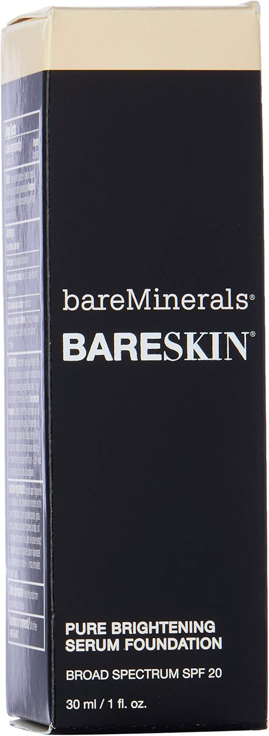 bareMinerals Bareskin Pure Brightening Serum Foundation Spf 20 Bare Porcelain 01 For Women 1 Oz Foundation, 30 millilitre
