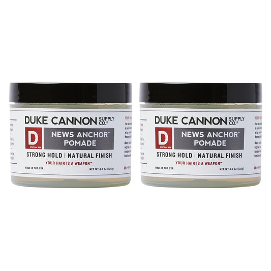 Duke Cannon News Anchor Hold Pomade (Pack of 2, NEWS ANCHOR) : Beauty & Personal Care