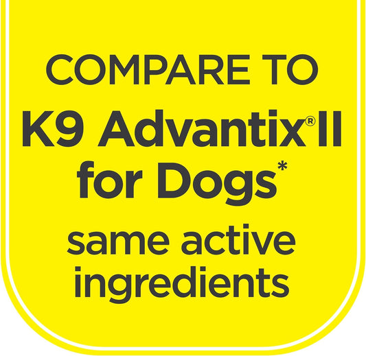 Activate II Flea and Tick Prevention for Dogs | 4 Count | Large Dogs 21-55 lbs | Topical Drops | 4 Months Flea Treatment