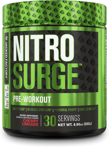 NITROSURGE Pre Workout Supplement - Endless Energy, Instant Strength G