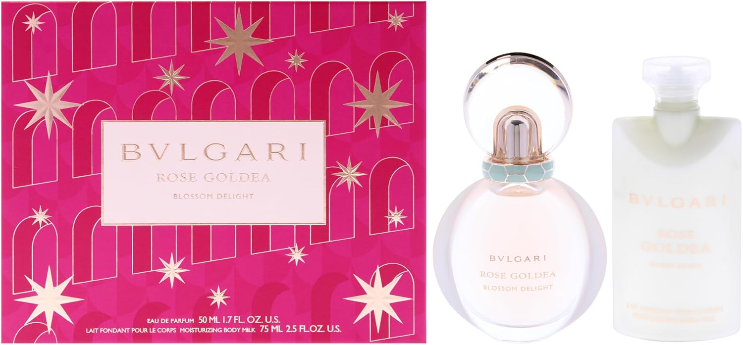 Bvlgari Rose Goldea Blossom Delight By Bvlgari For Women - 2 Pc Gift Set 1.7Oz Edp Spray, 2.5Oz Moisturizing Body Milk