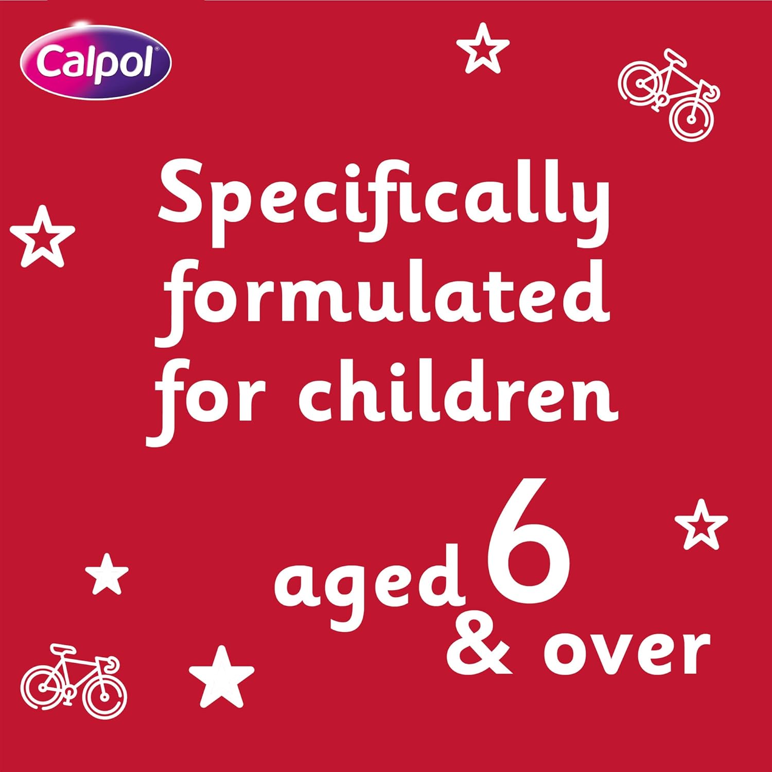 Calpol Sixplus Oral Suspension Paracetamol (1 X 80Ml), Sugar-Free Strawberry Flavour Calpol 6 Plus With Paracetamol For Fever & Pain Relief, Suitable For Kids From 6 Years