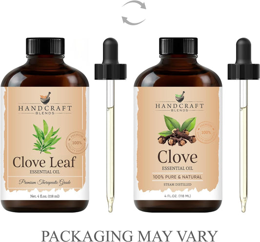 Handcraft Blends Clove Essential Oil - Huge 4 Fl Oz - 100% Pure And Natural - Premium Grade With Glass Dropper