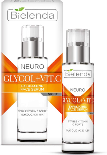 Bielenda Neuroglicol + Vit. C Exfoliating Nighttime Rejuvenation Serum 30 Ml